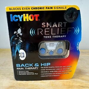 Icy Hot Smart Pain Relief Tens Therapy Unit Back & Hip NEW Old Stock Reusable